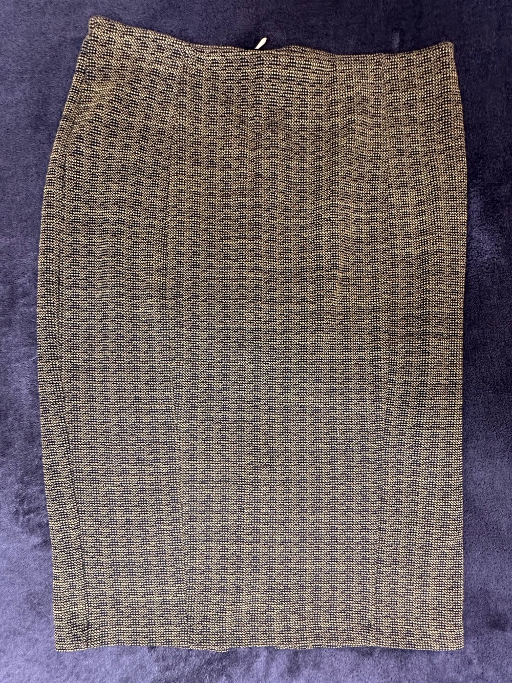 H&M women’s casual chic business Brown and Black Tweed Pencil Skirt A1-022
